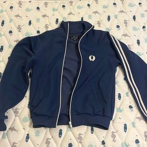Fred Perry blue and white track jacket
